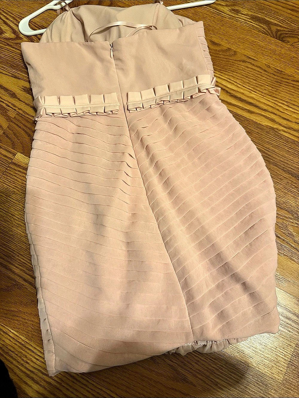 BCBGMAXAZRIA Pleated Mini Dress in Pink Size 2 Like New